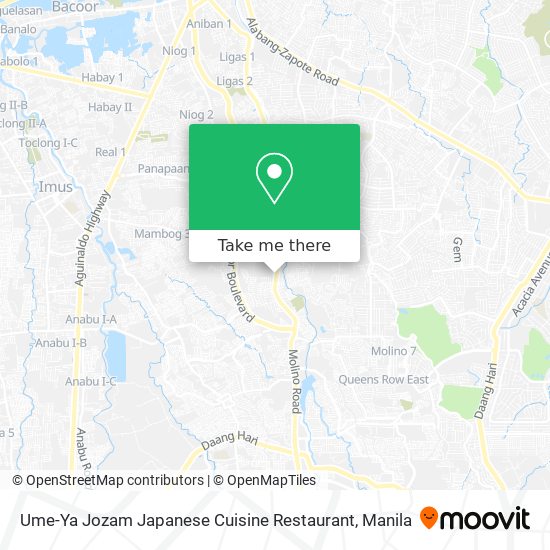 Ume-Ya Jozam Japanese Cuisine Restaurant map