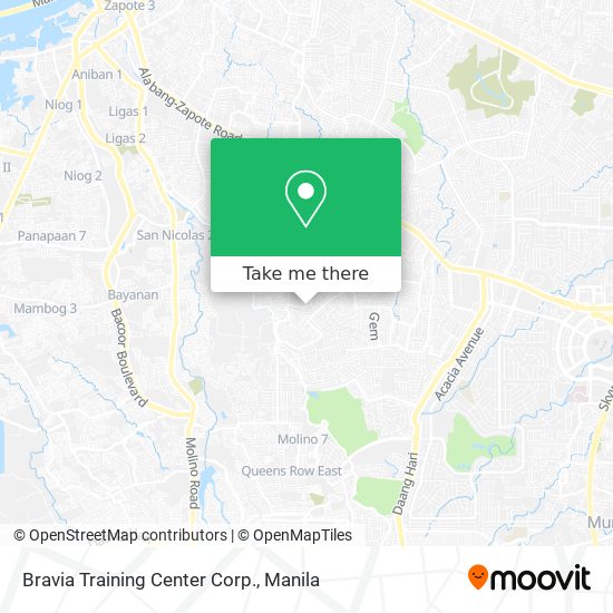 Bravia Training Center Corp. map