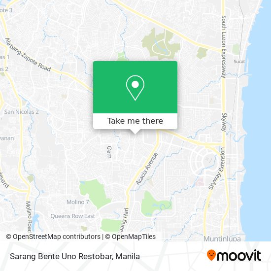 Sarang Bente Uno Restobar map