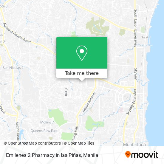 Emilenes 2 Pharmacy in las Piñas map