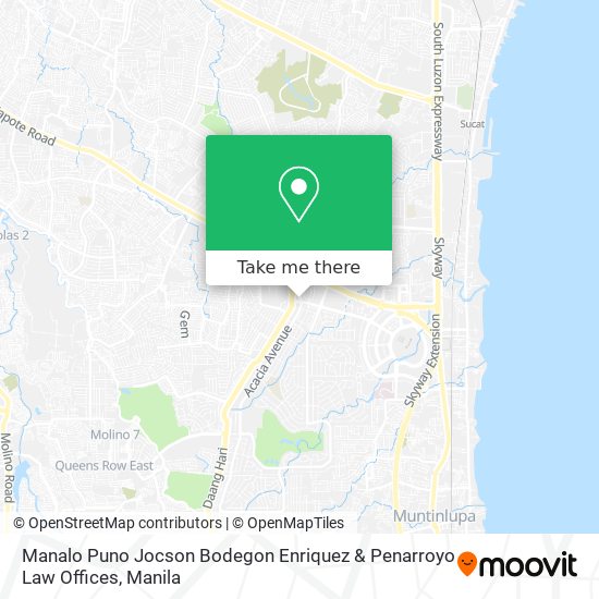 Manalo Puno Jocson Bodegon Enriquez & Penarroyo Law Offices map