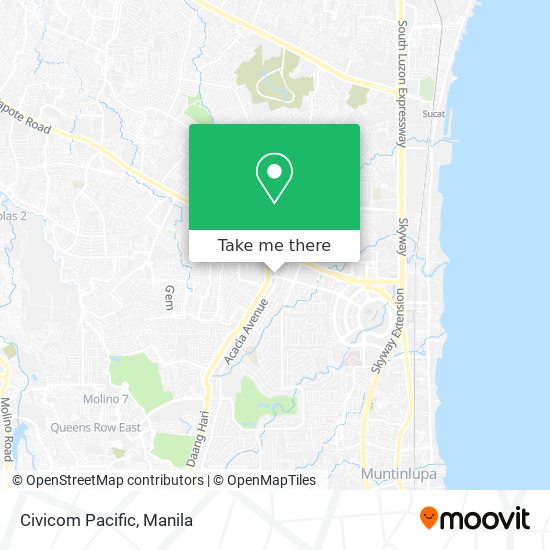 Civicom Pacific map