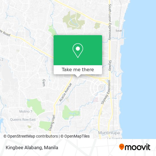 Kingbee Alabang map