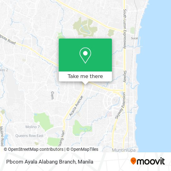 Pbcom Ayala Alabang Branch map