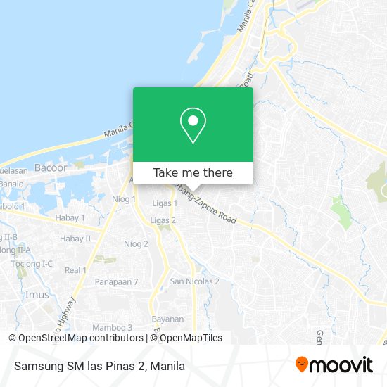 Samsung SM las Pinas 2 map