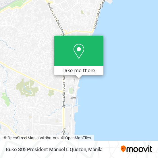 Buko St& President Manuel L Quezon map