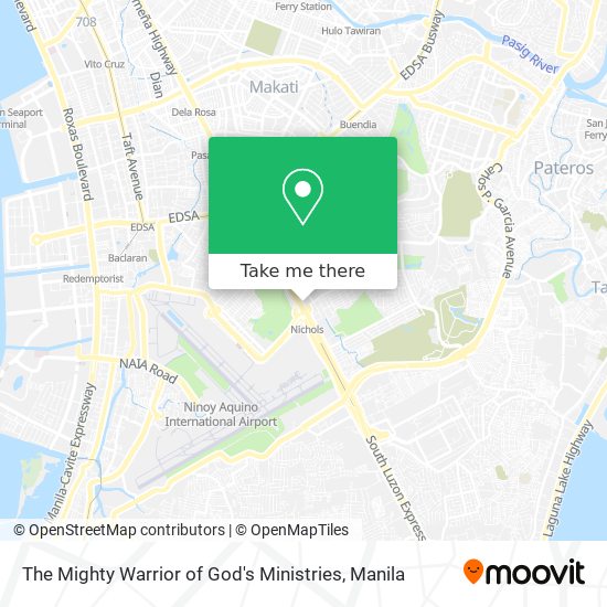 The Mighty Warrior of God's Ministries map