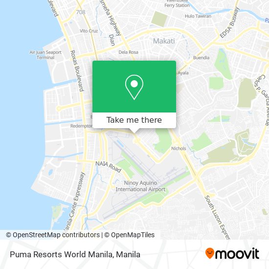 Puma Resorts World Manila map