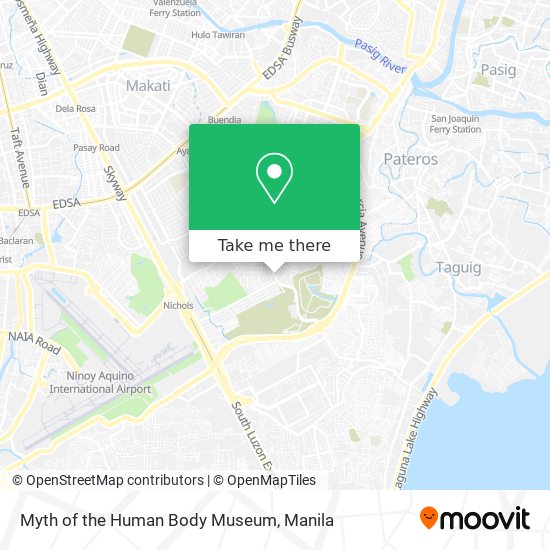 Myth of the Human Body Museum map