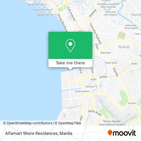 Alfamart Shore Residences map