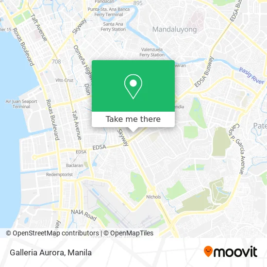 Galleria Aurora map