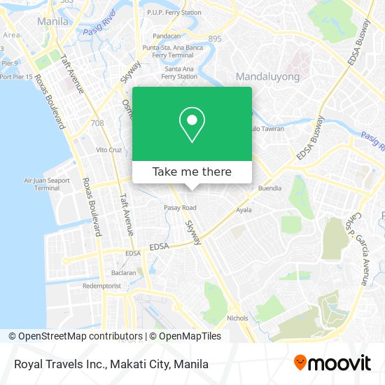 Royal Travels Inc., Makati City map