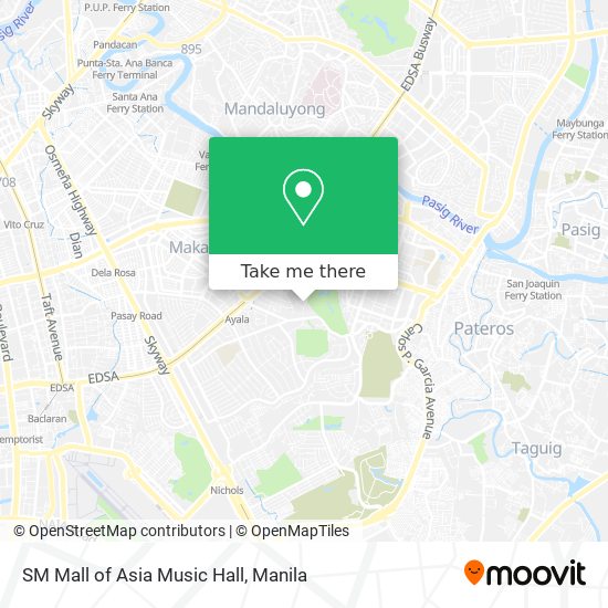 SM Mall of Asia Music Hall map
