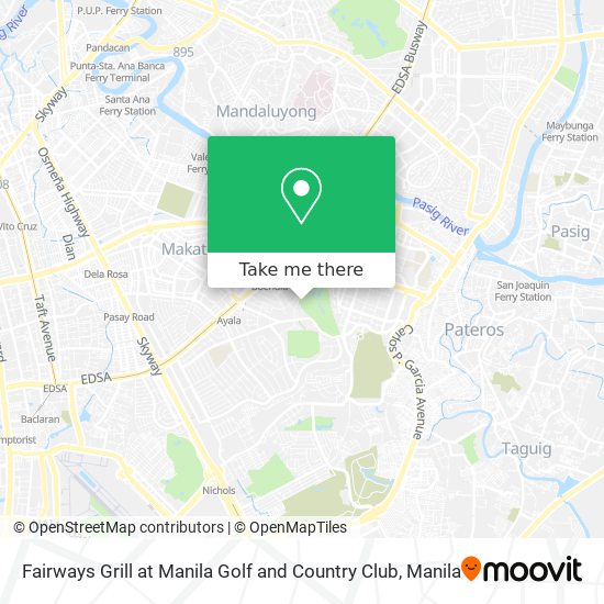 Fairways Grill at Manila Golf and Country Club map