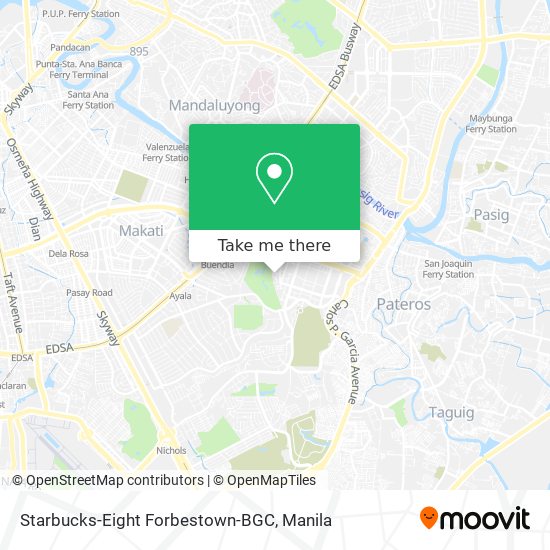 Starbucks-Eight Forbestown-BGC map