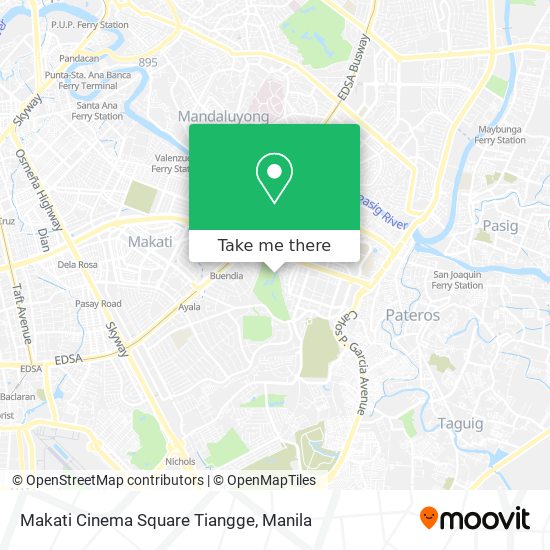 Makati Cinema Square Tiangge map
