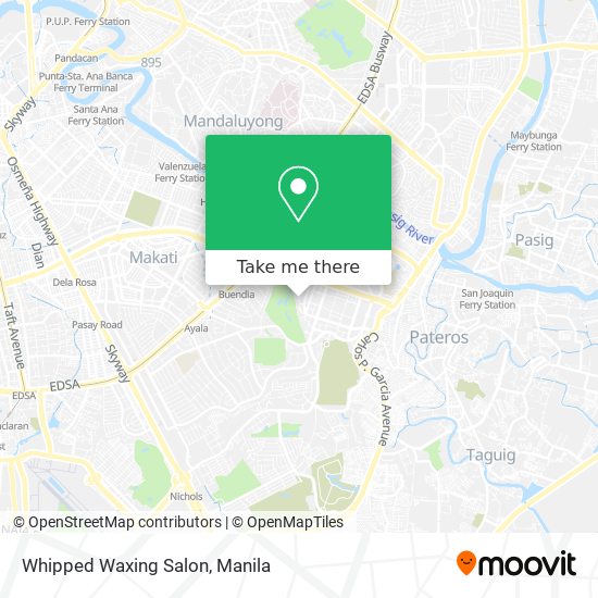 Whipped Waxing Salon map