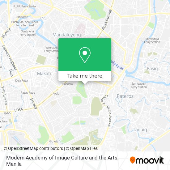 Modern Academy of Image Culture and the Arts map