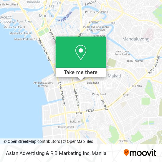 Asian Advertising & R B Marketing Inc map