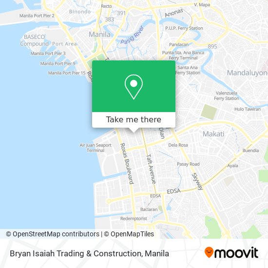 Bryan Isaiah Trading & Construction map