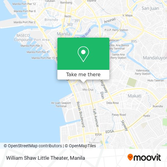 William Shaw Little Theater map