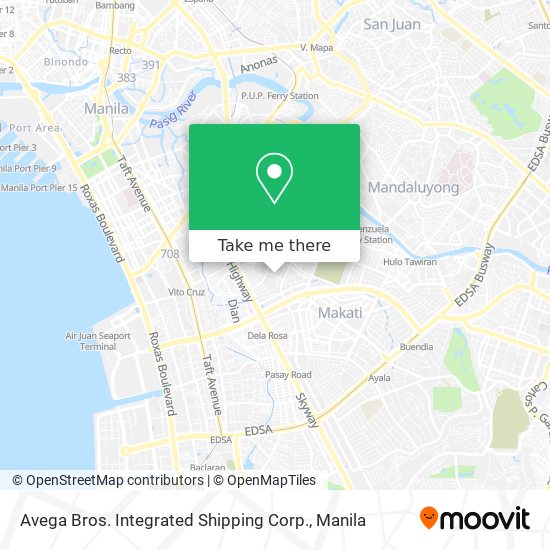 Avega Bros. Integrated Shipping Corp. map