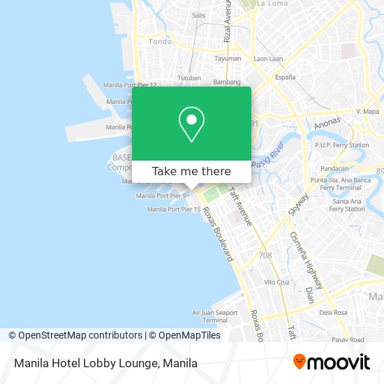 Manila Hotel Lobby Lounge map