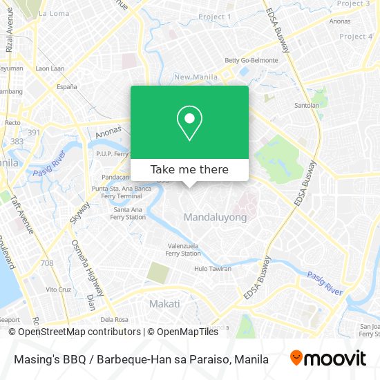 Masing's BBQ / Barbeque-Han sa Paraiso map