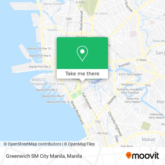 Greenwich SM City Manila map