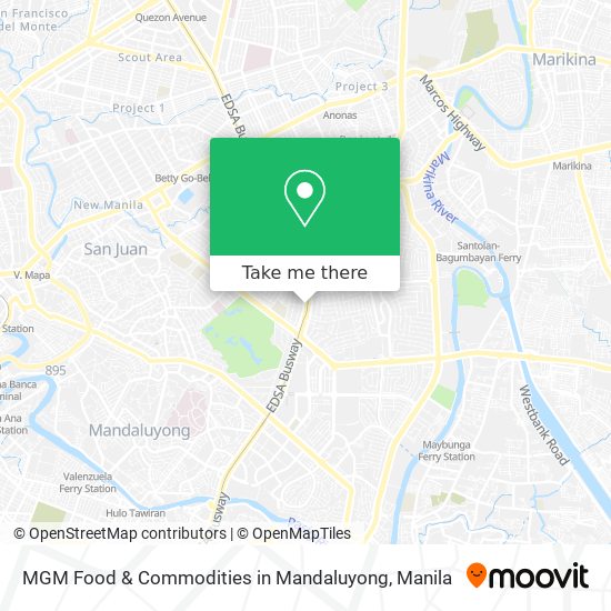 MGM Food & Commodities in Mandaluyong map