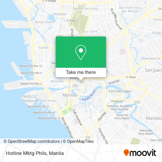 Hotline Mktg Phils map