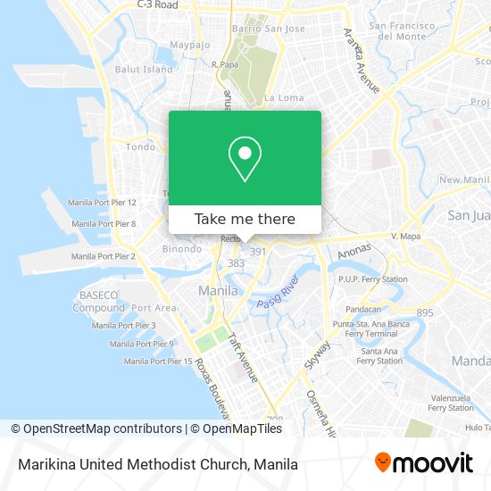Marikina United Methodist Church map