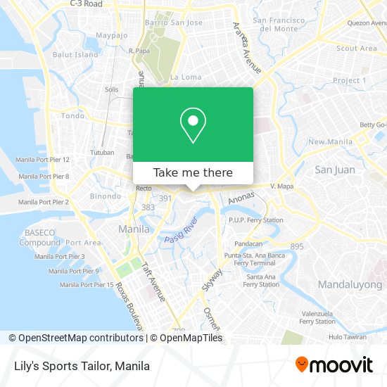 Lily's Sports Tailor map