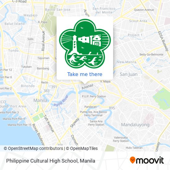 Philippine Cultural High School map