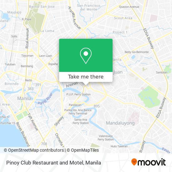 Pinoy Club Restaurant and Motel map