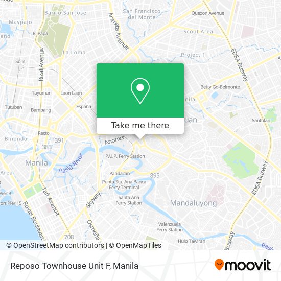 Reposo Townhouse Unit F map