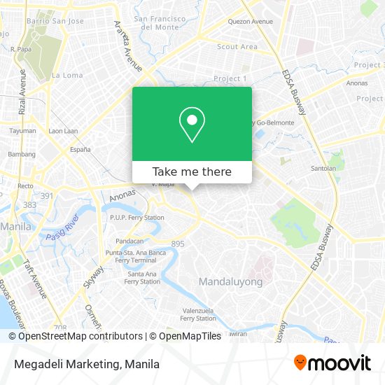 Megadeli Marketing map