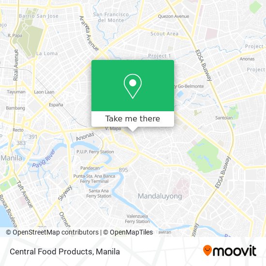 Central Food Products map