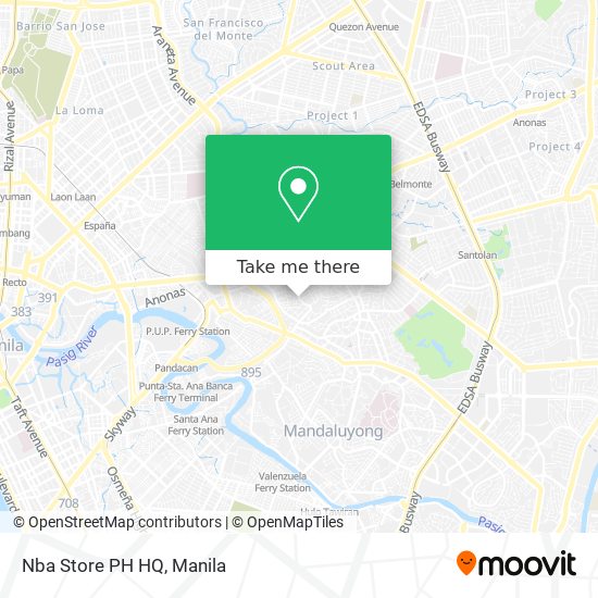 Nba Store PH HQ map