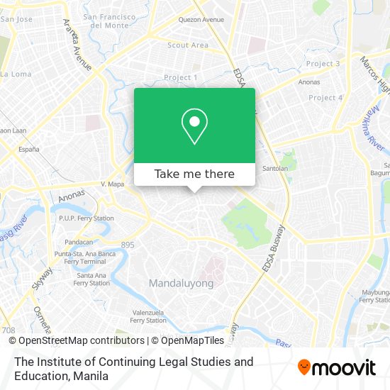 The Institute of Continuing Legal Studies and Education map