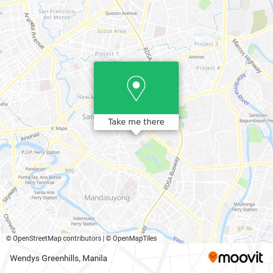 Wendys Greenhills map