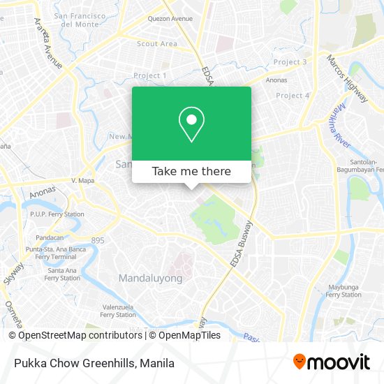 Pukka Chow Greenhills map