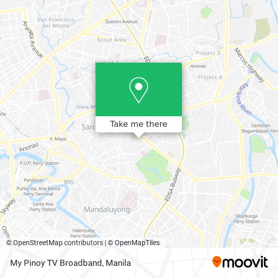 My Pinoy TV Broadband map