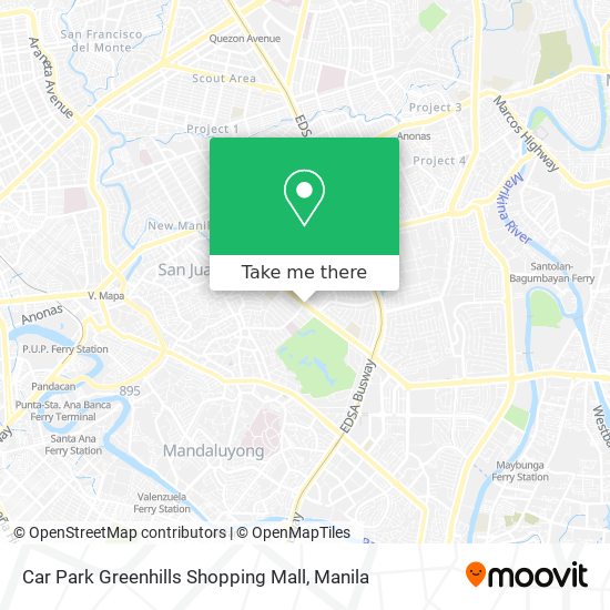 Car Park Greenhills Shopping Mall map