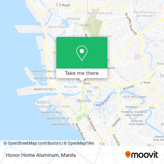 Honor Home Aluminum map