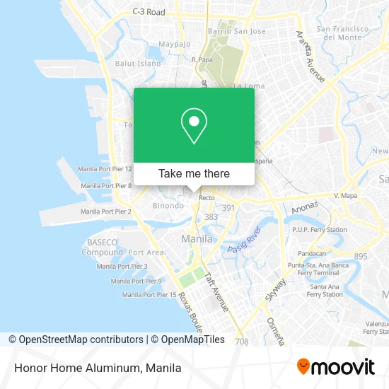 Honor Home Aluminum map