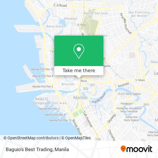 Baguio's Best Trading map
