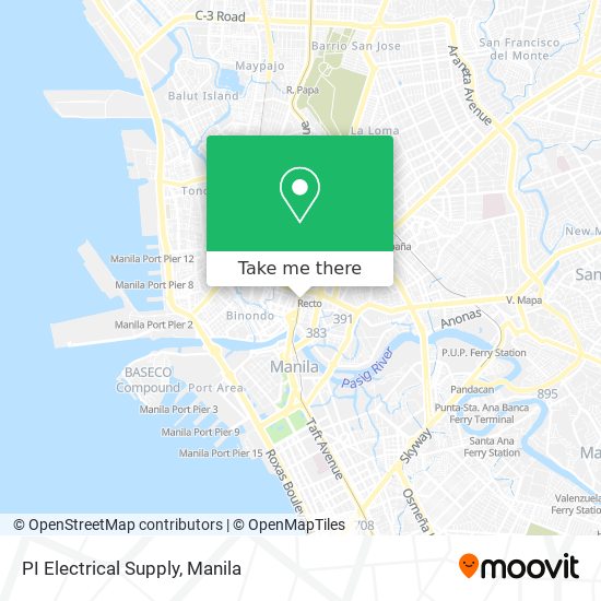 PI Electrical Supply map