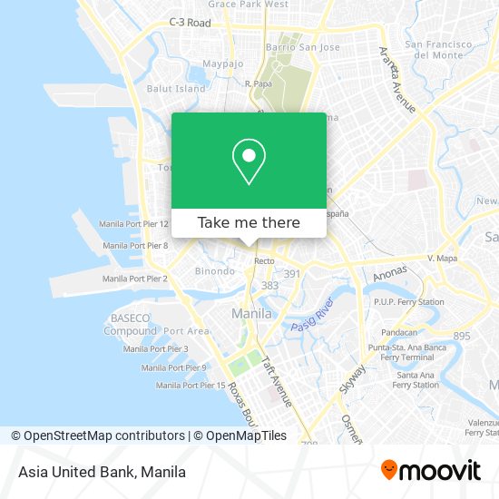 Asia United Bank map