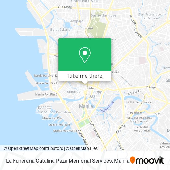 La Funeraria Catalina Paza Memorial Services map